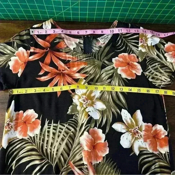 Vintage Alhoa Hut tropical‎ print dress size small - Picture 8 of 8